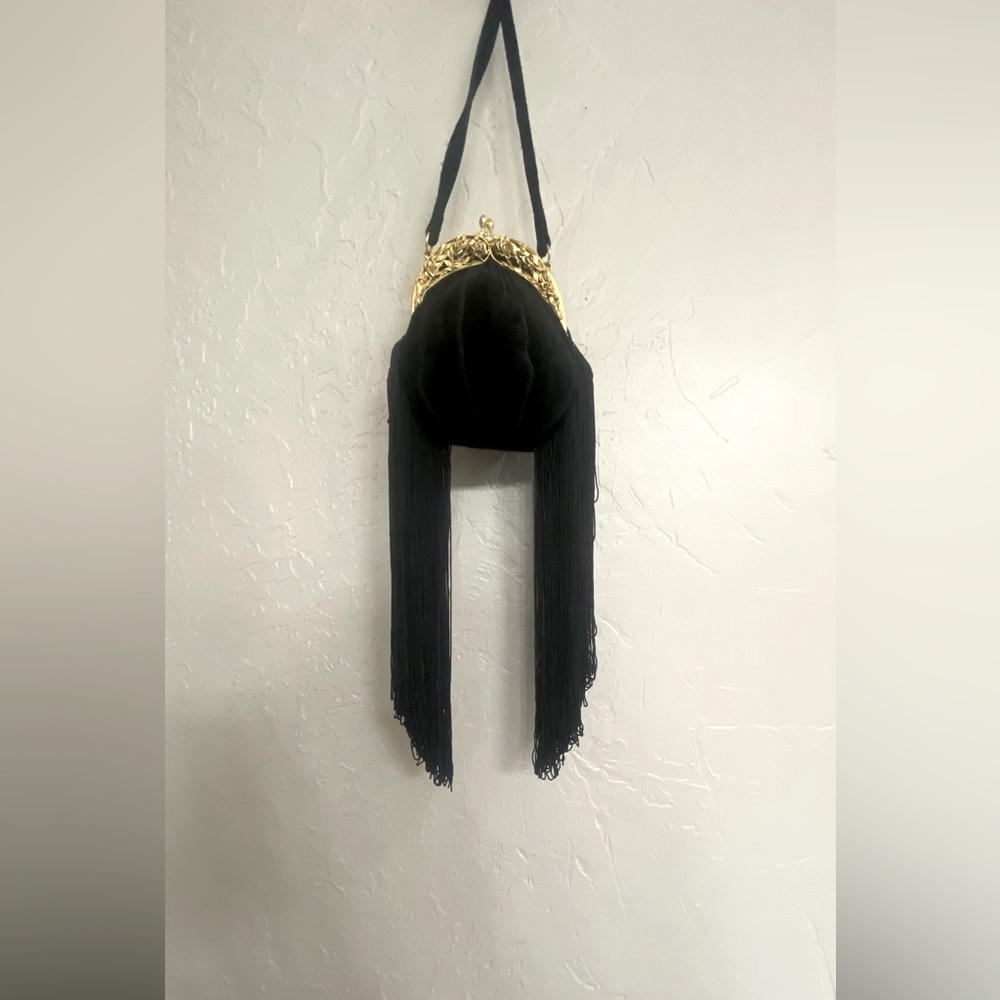 Vintage suede crossbody bag Color brown
